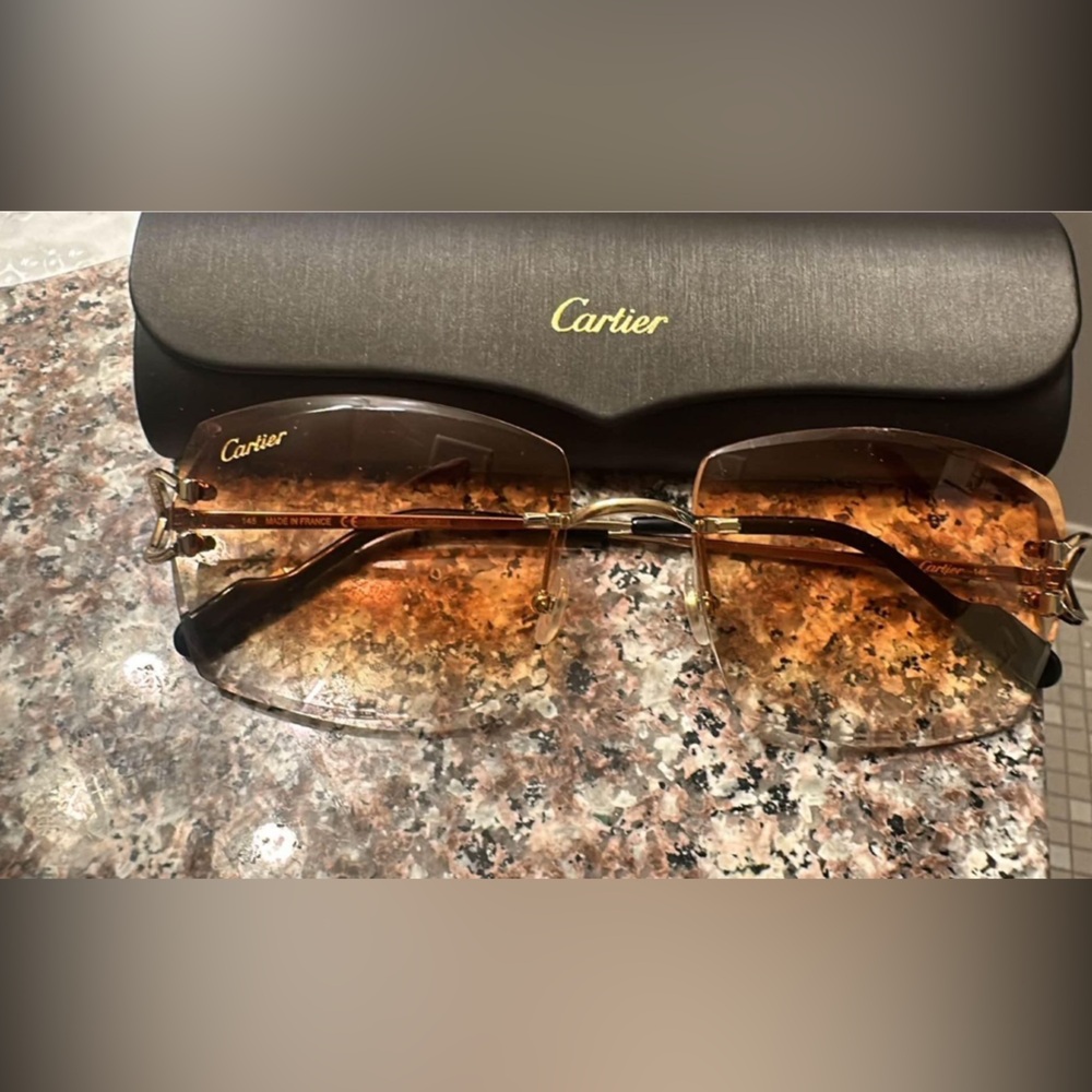 Cartier glasses Hennessy Brown with papers and insurance